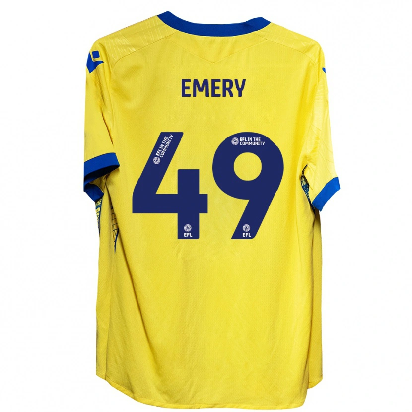 Danxen Niño Camiseta Lennox Emery #49 Amarillo Azul 2ª Equipación 2025/26 La Camisa México