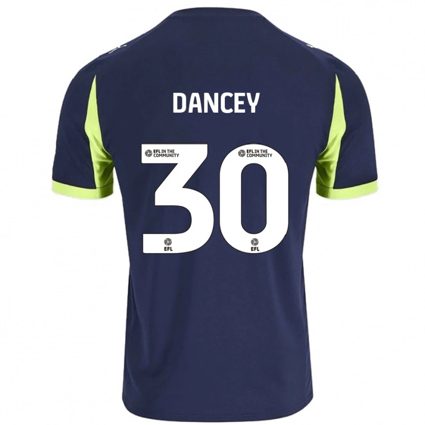 Danxen Niño Camiseta Stan Dancey #30 Azul Marino Verde Fluorescente 2ª Equipación 2025/26 La Camisa México