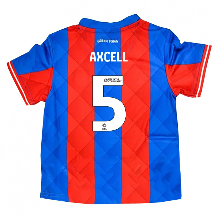 Danxen Niño Camiseta Finley Axcell #5 Azul Rojo Blanco 2ª Equipación 2025/26 La Camisa México