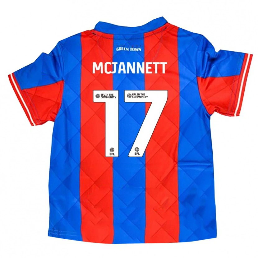 Danxen Niño Camiseta Cameron Mcjannett #17 Azul Rojo Blanco 2ª Equipación 2025/26 La Camisa México