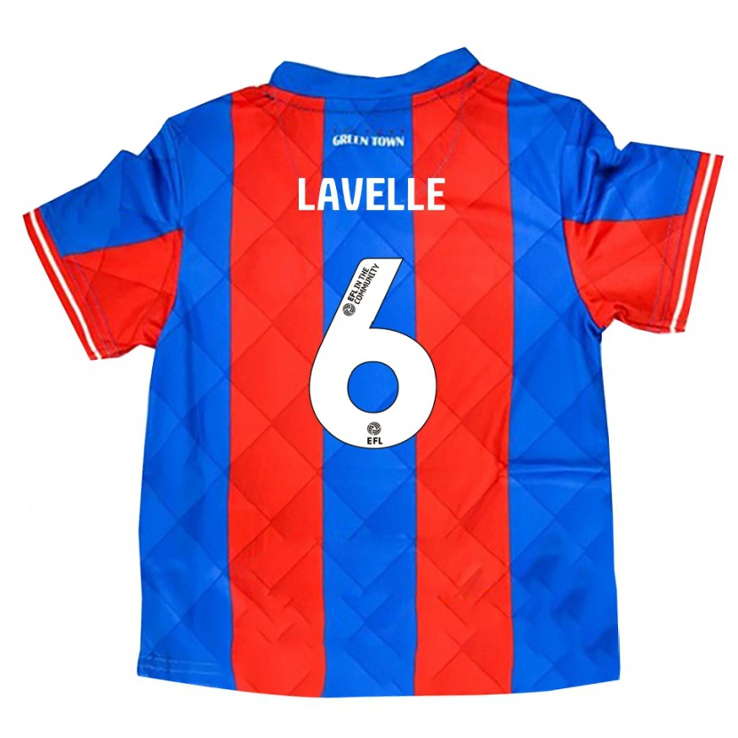 Danxen Niño Camiseta Sam Lavelle #6 Azul Rojo Blanco 2ª Equipación 2025/26 La Camisa México