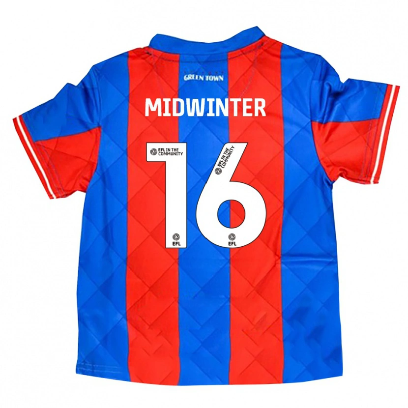 Danxen Niño Camiseta Carlo Midwinter #16 Azul Rojo Blanco 2ª Equipación 2025/26 La Camisa México