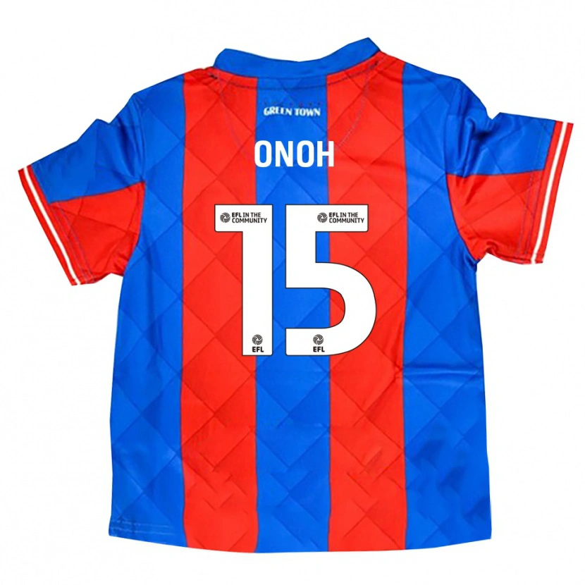 Danxen Niño Camiseta Fortune Onoh #15 Azul Rojo Blanco 2ª Equipación 2025/26 La Camisa México