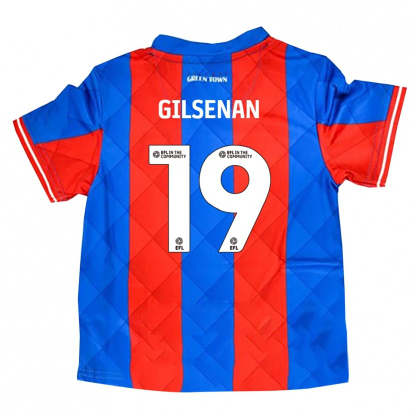 Danxen Niño Camiseta Zak Gilsenan #19 Azul Rojo Blanco 2ª Equipación 2025/26 La Camisa México