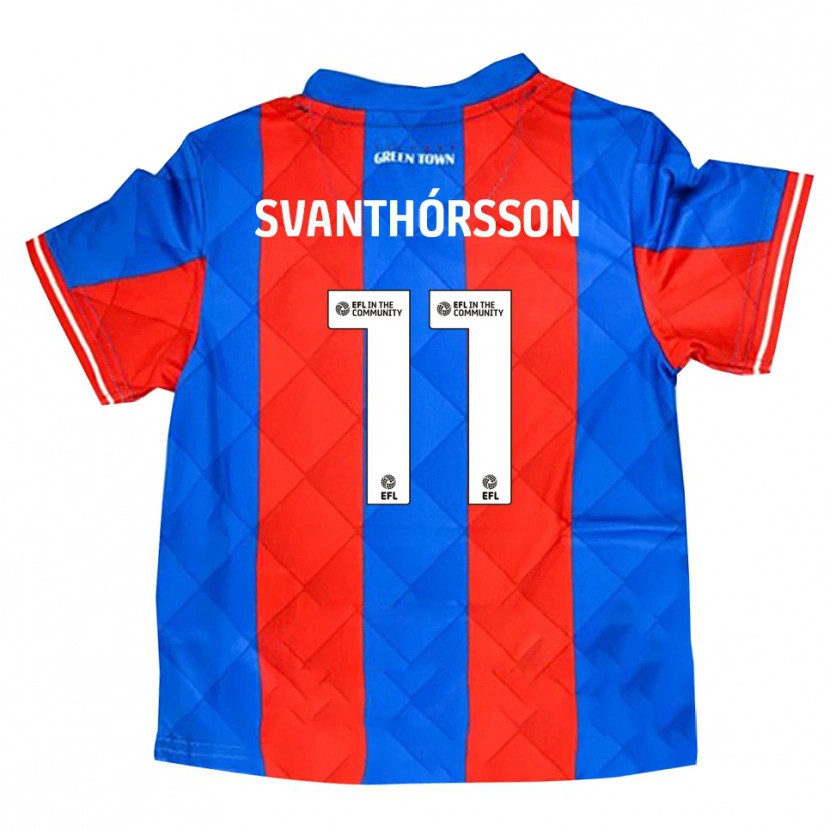 Danxen Niño Camiseta Jason Dadi Svanthórsson #11 Azul Rojo Blanco 2ª Equipación 2025/26 La Camisa México