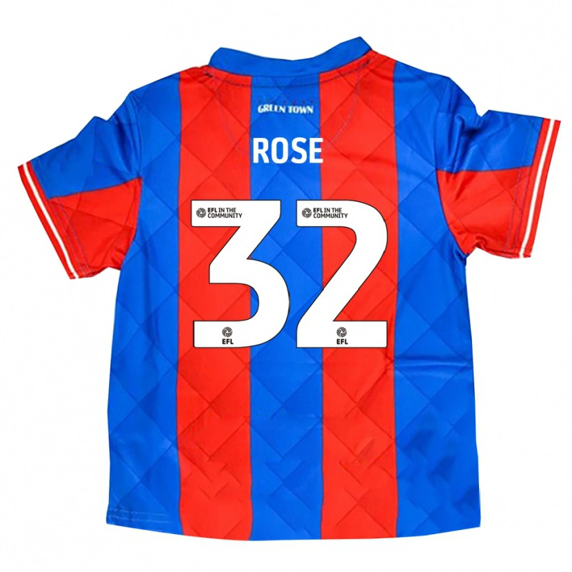 Danxen Niño Camiseta Danny Rose #32 Azul Rojo Blanco 2ª Equipación 2025/26 La Camisa México
