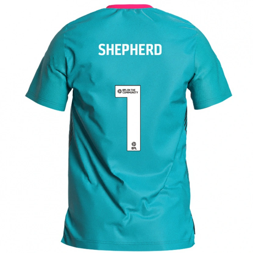 Danxen Niño Camiseta Frankie Shepherd #1 Celeste Rosa 2ª Equipación 2025/26 La Camisa México