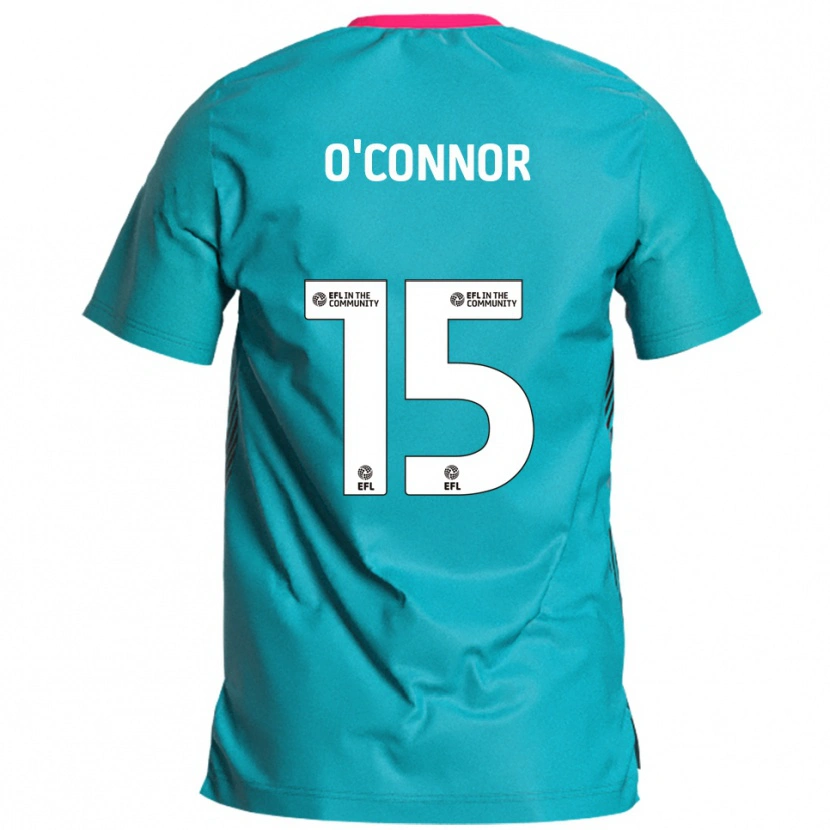 Danxen Niño Camiseta Anthony O'connor #15 Celeste Rosa 2ª Equipación 2025/26 La Camisa México