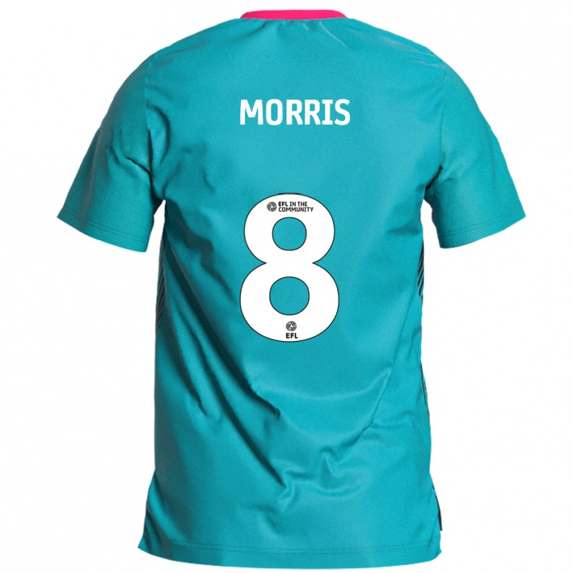Danxen Niño Camiseta Bryn Morris #8 Celeste Rosa 2ª Equipación 2025/26 La Camisa México