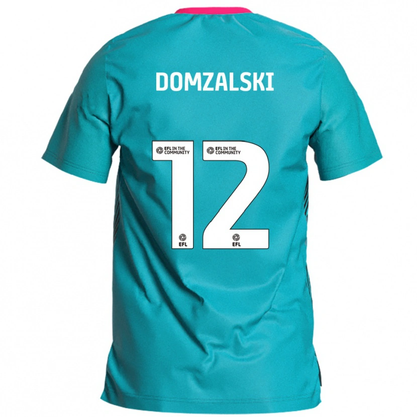 Danxen Niño Camiseta Ollie Domzalski #12 Celeste Rosa 2ª Equipación 2025/26 La Camisa México
