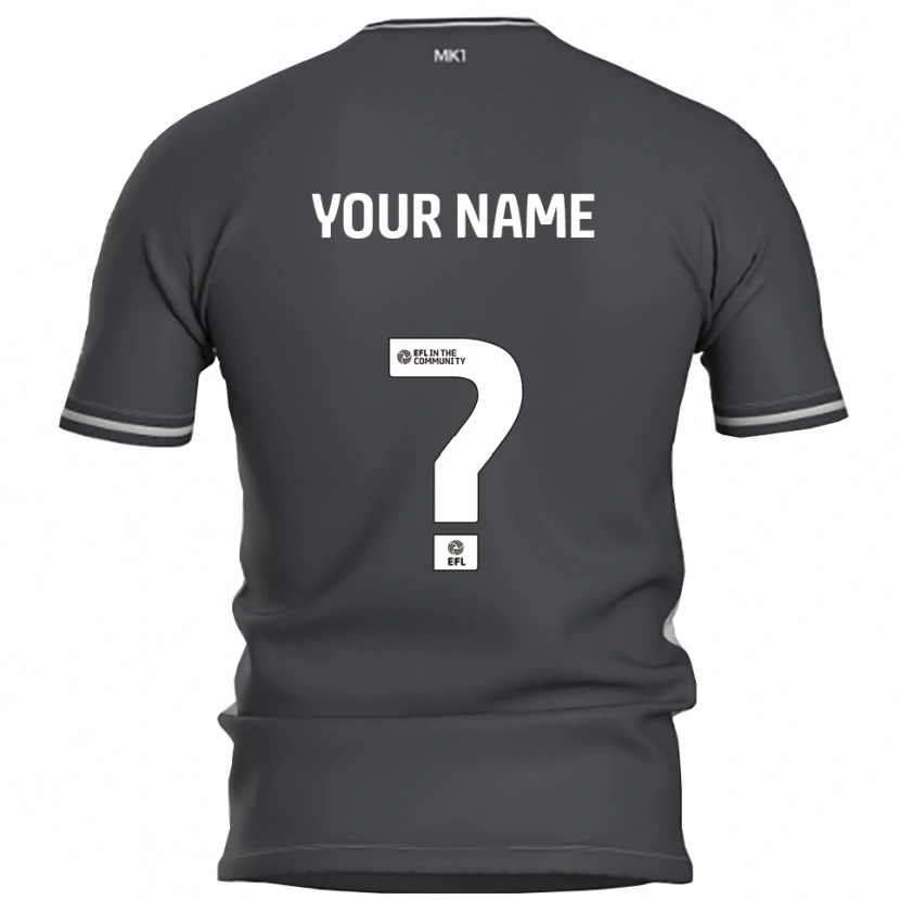 Danxen Niño Camiseta Su Nombre #0 Gris Plata 2ª Equipación 2025/26 La Camisa México