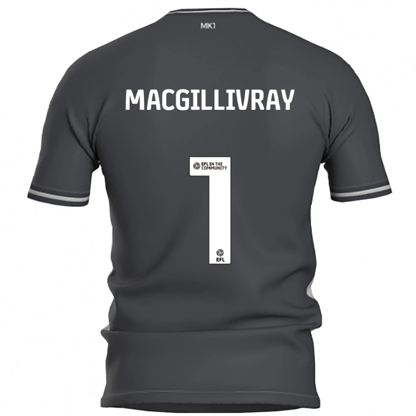 Danxen Niño Camiseta Craig Macgillivray #1 Gris Plata 2ª Equipación 2025/26 La Camisa México