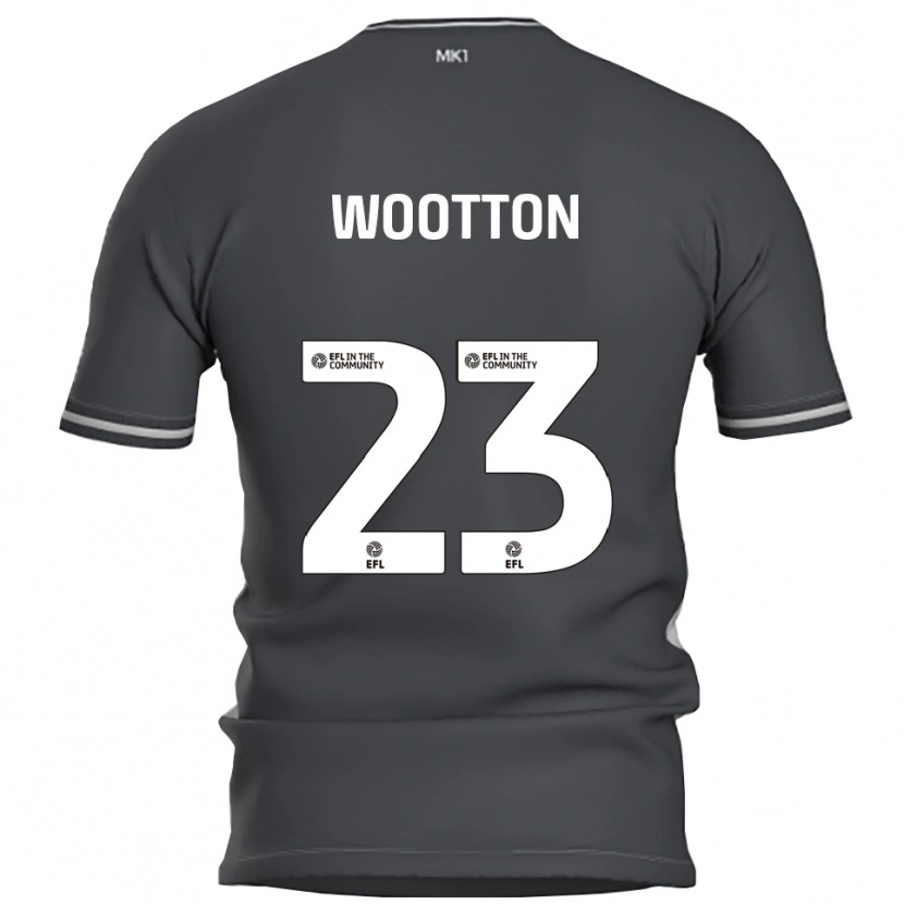 Danxen Niño Camiseta Sydney Wootton #23 Gris Plata 2ª Equipación 2025/26 La Camisa México