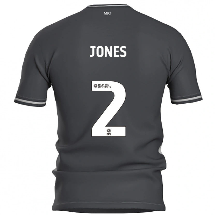 Danxen Niño Camiseta Gethin Jones #2 Gris Plata 2ª Equipación 2025/26 La Camisa México