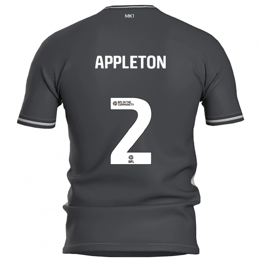 Danxen Niño Camiseta Tara Appleton #2 Gris Plata 2ª Equipación 2025/26 La Camisa México