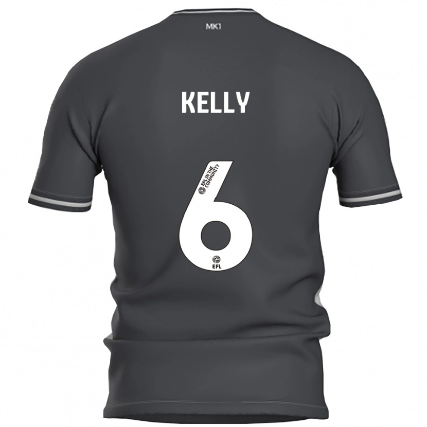 Danxen Niño Camiseta Liam Kelly #6 Gris Plata 2ª Equipación 2025/26 La Camisa México
