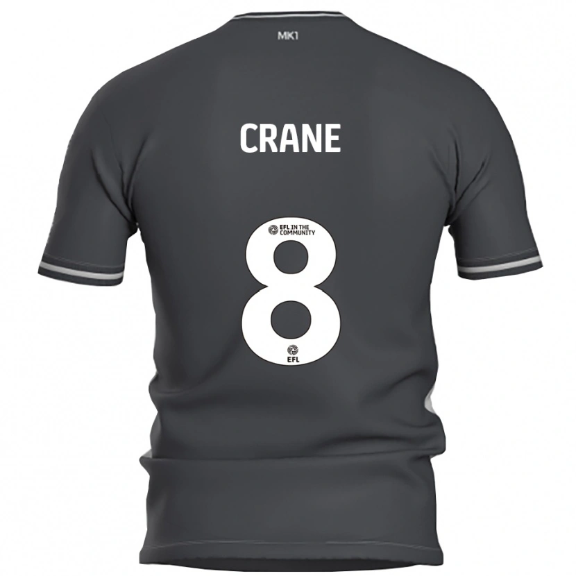 Danxen Niño Camiseta Max Crane #8 Gris Plata 2ª Equipación 2025/26 La Camisa México