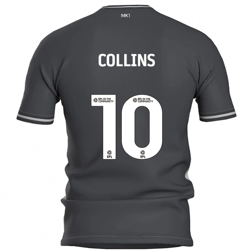 Danxen Niño Camiseta Aaron Collins #10 Gris Plata 2ª Equipación 2025/26 La Camisa México