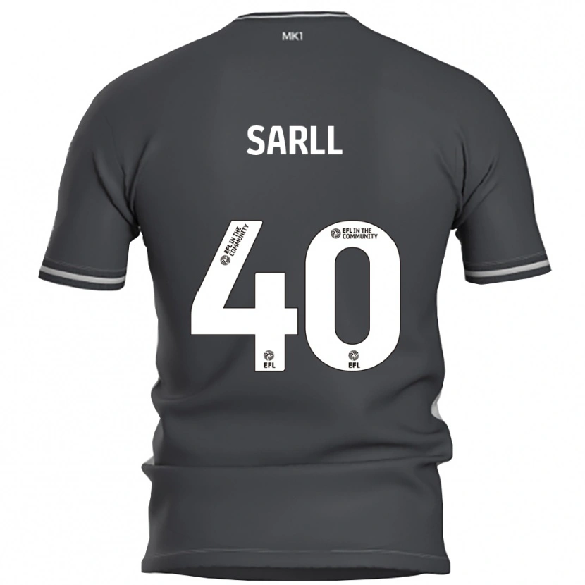 Danxen Niño Camiseta Amelie Sarll #40 Gris Plata 2ª Equipación 2025/26 La Camisa México