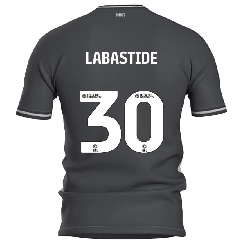 Danxen Niño Camiseta Zara Labastide #30 Gris Plata 2ª Equipación 2025/26 La Camisa México
