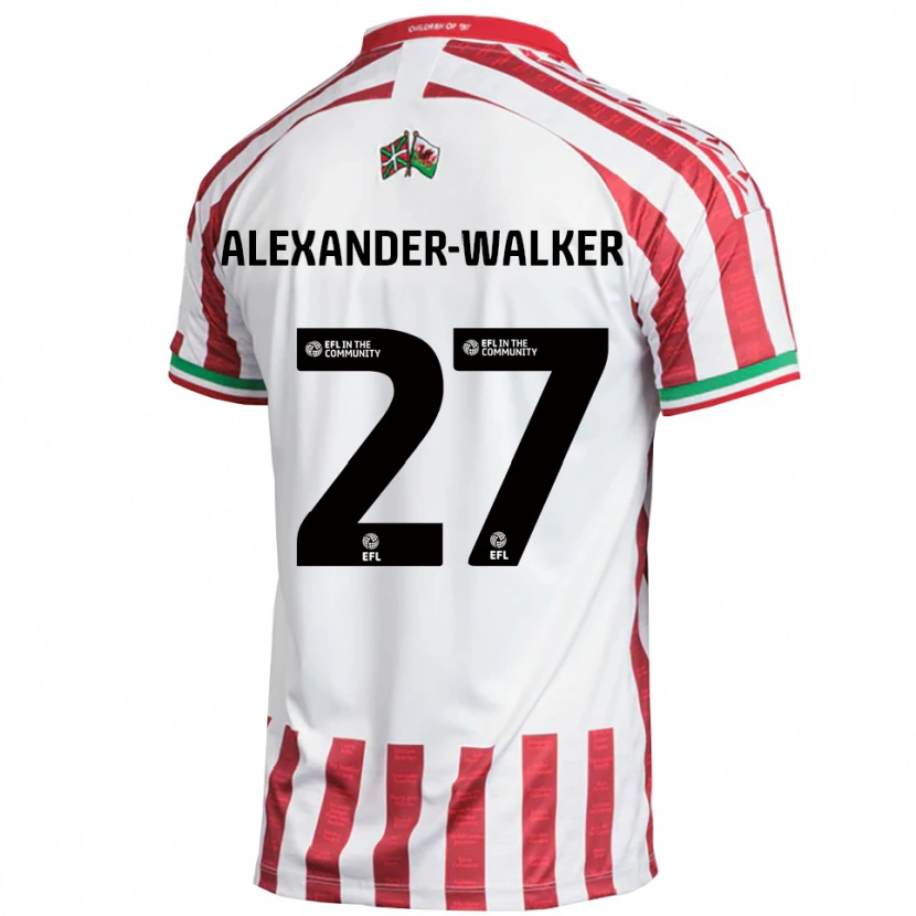 Danxen Niño Camiseta Moses Alexander-Walker #27 Rojo Blanco 2ª Equipación 2025/26 La Camisa México