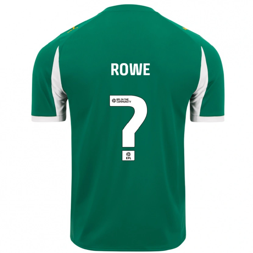 Danxen Niño Camiseta Adam Rowe #0 Verde Blanco 2ª Equipación 2025/26 La Camisa México
