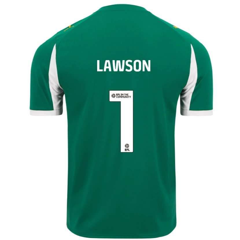 Danxen Niño Camiseta Harvey Lawson #1 Verde Blanco 2ª Equipación 2025/26 La Camisa México