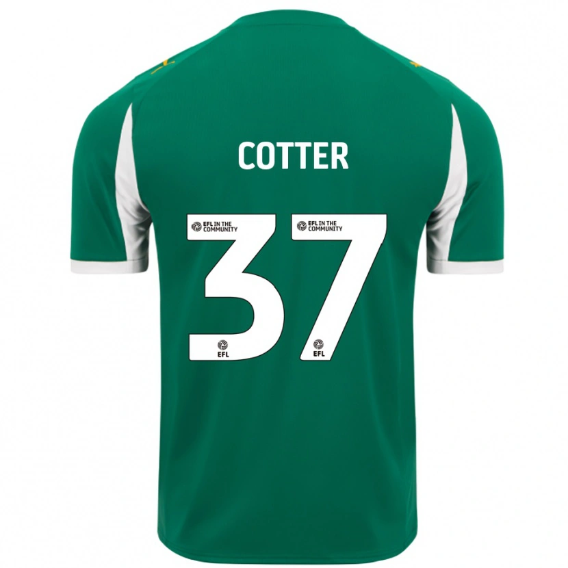 Danxen Niño Camiseta Barry Cotter #37 Verde Blanco 2ª Equipación 2025/26 La Camisa México