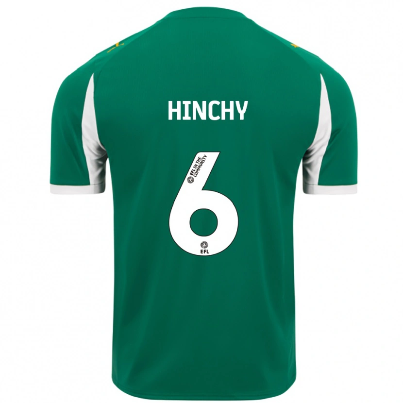 Danxen Niño Camiseta Jack Hinchy #6 Verde Blanco 2ª Equipación 2025/26 La Camisa México