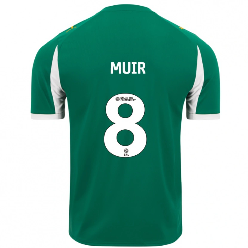 Danxen Niño Camiseta Kameron Muir #8 Verde Blanco 2ª Equipación 2025/26 La Camisa México