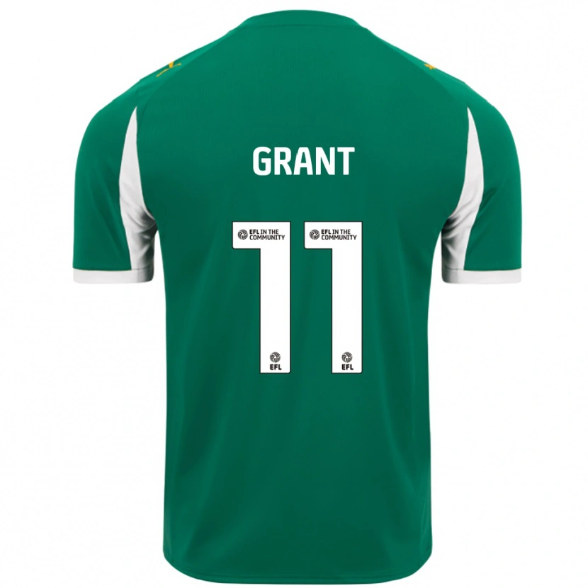 Danxen Niño Camiseta Conor Grant #11 Verde Blanco 2ª Equipación 2025/26 La Camisa México