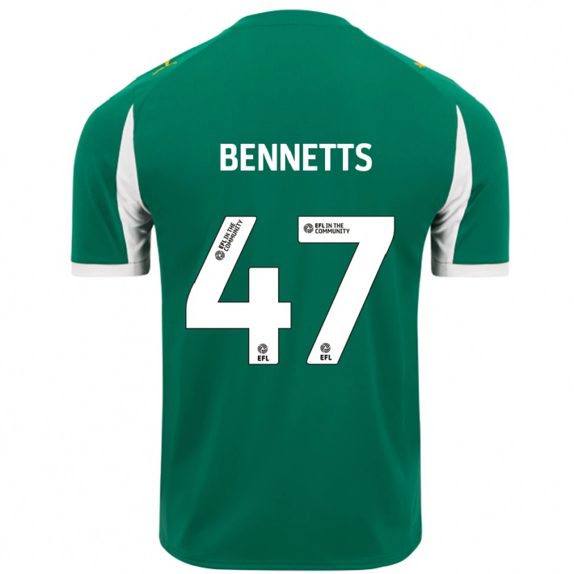 Danxen Niño Camiseta Keanan Bennetts #47 Verde Blanco 2ª Equipación 2025/26 La Camisa México
