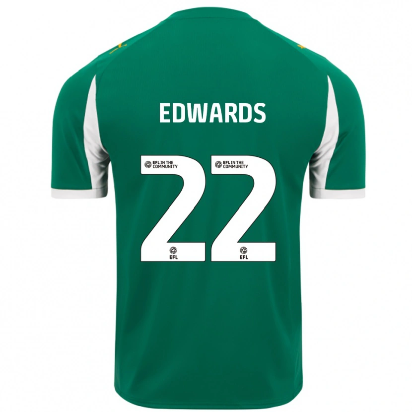 Danxen Niño Camiseta Curtis Edwards #22 Verde Blanco 2ª Equipación 2025/26 La Camisa México