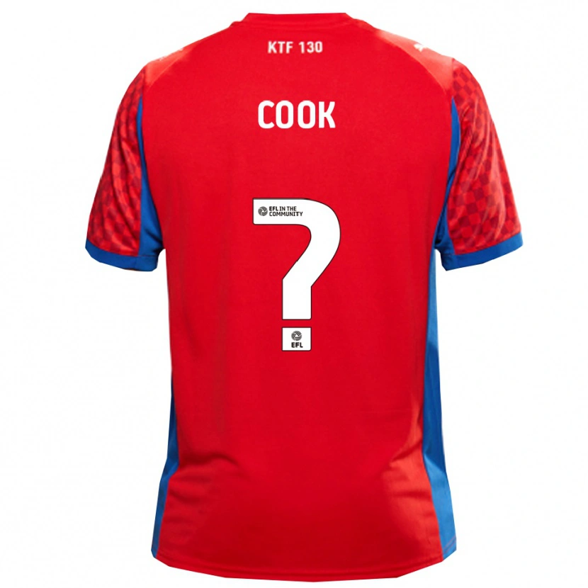 Danxen Niño Camiseta Cook #0 Rojo Azul 2ª Equipación 2025/26 La Camisa México