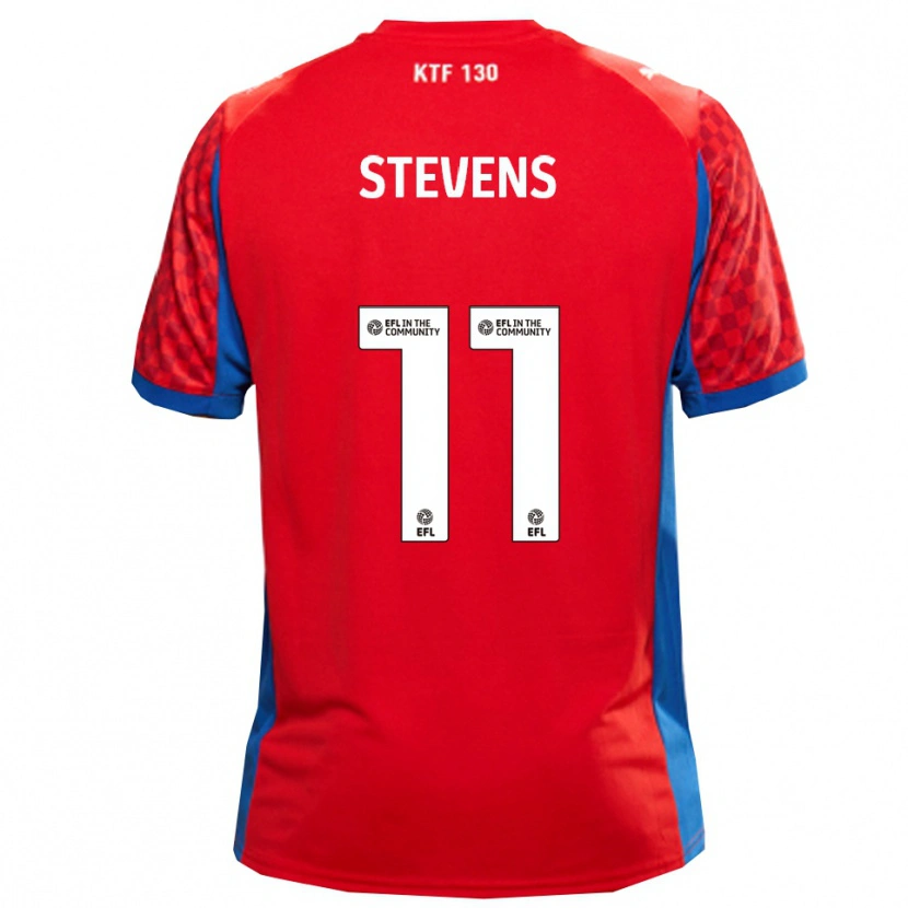 Danxen Niño Camiseta Jack Stevens #11 Rojo Azul 2ª Equipación 2025/26 La Camisa México