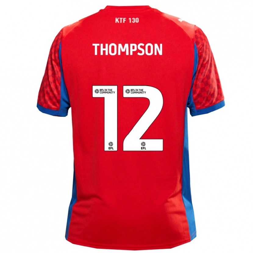 Danxen Niño Camiseta Jaheim Thompson #12 Rojo Azul 2ª Equipación 2025/26 La Camisa México