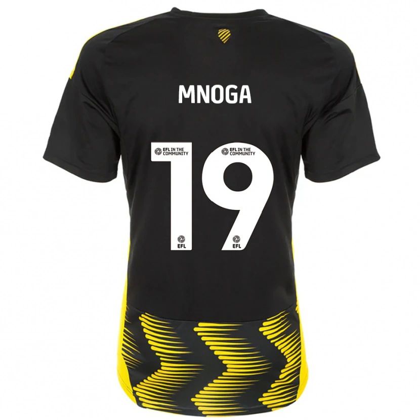 Danxen Niño Camiseta Haji Mnoga #19 Negro Amarillo 2ª Equipación 2025/26 La Camisa México