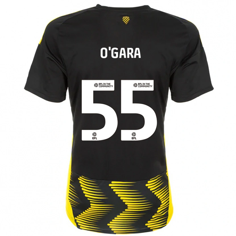 Danxen Niño Camiseta Harry O'gara #55 Negro Amarillo 2ª Equipación 2025/26 La Camisa México