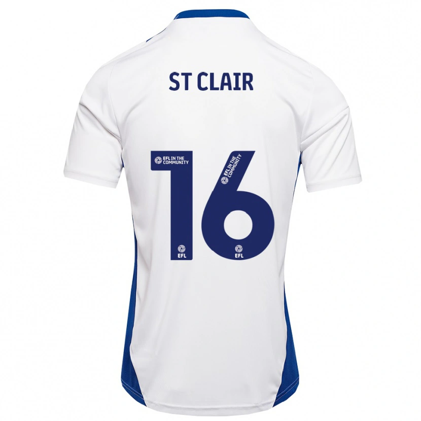 Danxen Niño Camiseta Tori St Clair #16 Blanco Azul 2ª Equipación 2025/26 La Camisa México