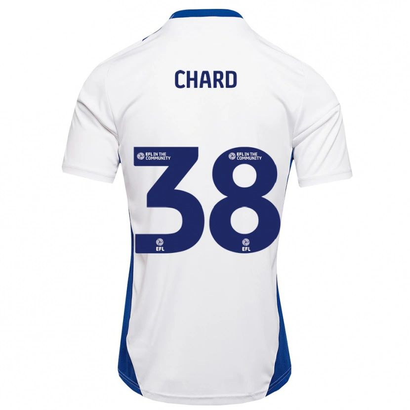 Danxen Niño Camiseta Harry Chard #38 Blanco Azul 2ª Equipación 2025/26 La Camisa México