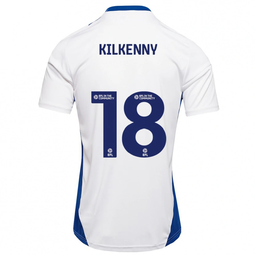 Danxen Niño Camiseta Gavin Kilkenny #18 Blanco Azul 2ª Equipación 2025/26 La Camisa México