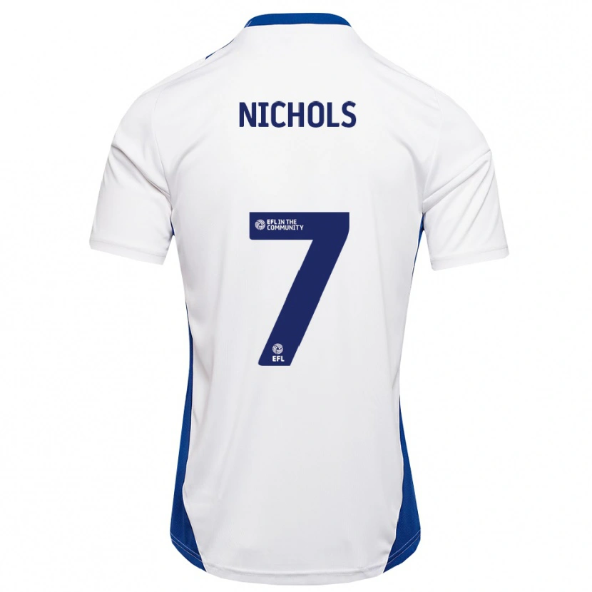 Danxen Niño Camiseta Tom Nichols #7 Blanco Azul 2ª Equipación 2025/26 La Camisa México