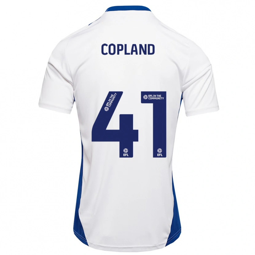 Danxen Niño Camiseta Jack Copland #41 Blanco Azul 2ª Equipación 2025/26 La Camisa México