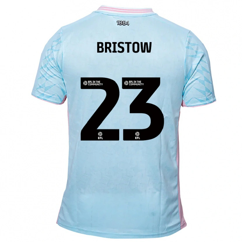 Danxen Niño Camiseta Ethan Bristow #23 Celeste Rosa 2ª Equipación 2025/26 La Camisa México