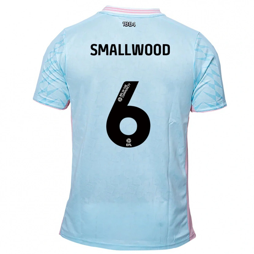 Danxen Niño Camiseta Richard Smallwood #6 Celeste Rosa 2ª Equipación 2025/26 La Camisa México