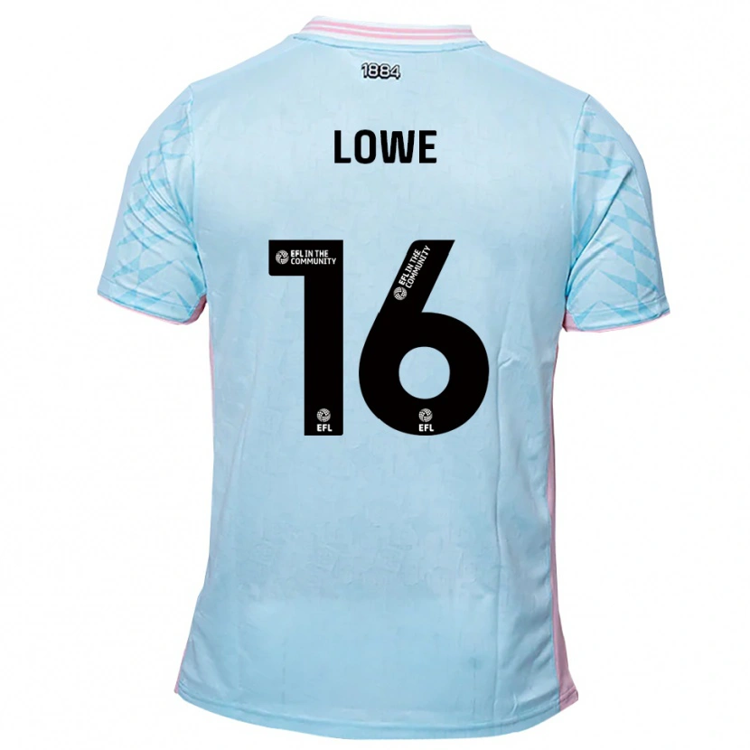 Danxen Niño Camiseta Jason Lowe #16 Celeste Rosa 2ª Equipación 2025/26 La Camisa México