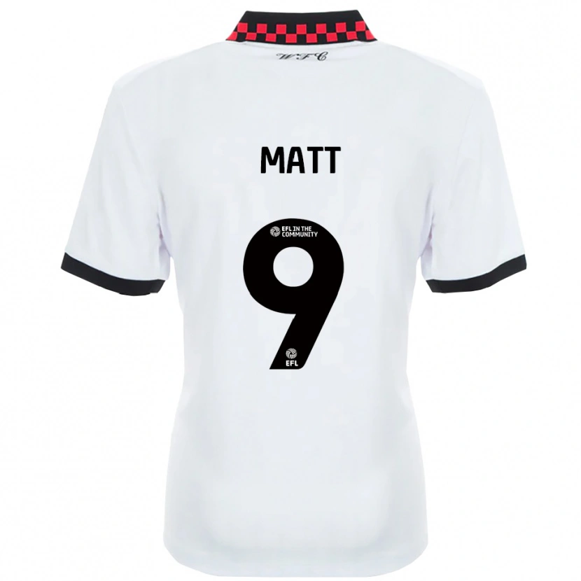 Danxen Niño Camiseta Jamille Matt #9 Blanco Negro 2ª Equipación 2025/26 La Camisa México