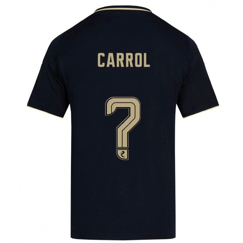 Danxen Niño Camiseta Lewis Carrol #0 Azul Marino Dorado 2ª Equipación 2025/26 La Camisa México