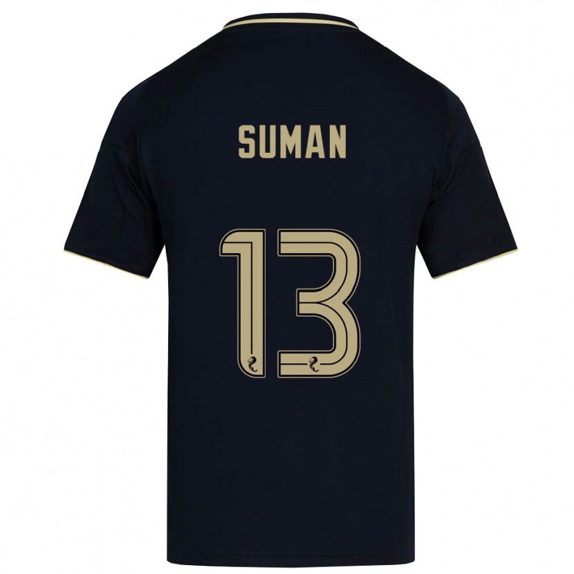 Danxen Niño Camiseta Nick Suman #13 Azul Marino Dorado 2ª Equipación 2025/26 La Camisa México