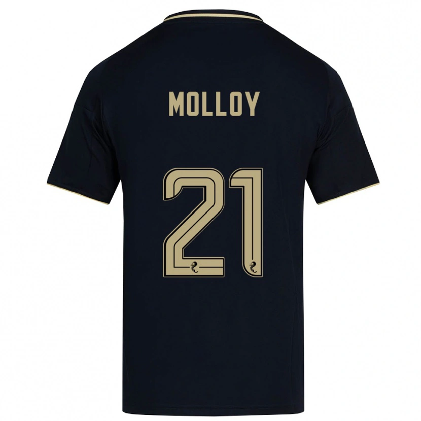 Danxen Niño Camiseta Gavin Molloy #21 Azul Marino Dorado 2ª Equipación 2025/26 La Camisa México